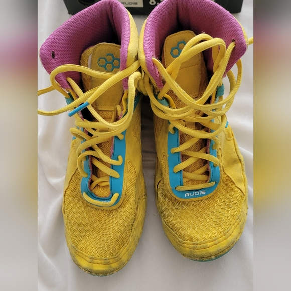 COPY - Rudis alpha 2.0 lemon slushie wrestling shoe, size 8.5 - Picture 9 of 10